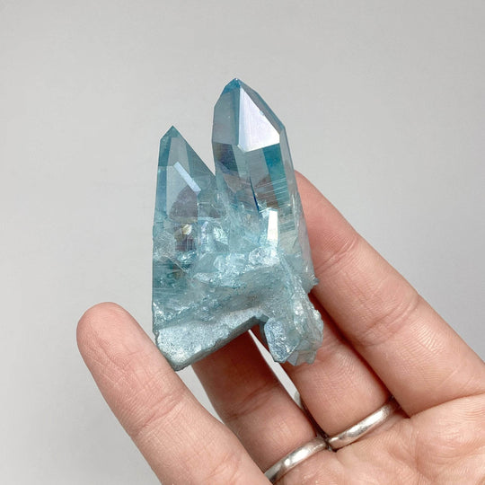 Aqua Aura Quartz Cluster - Rocks and Gems Canada