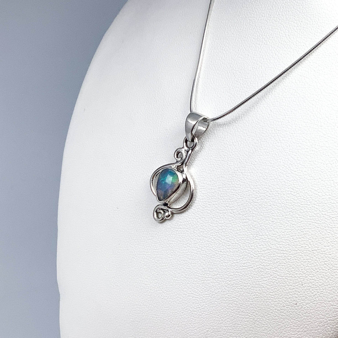 Fire Opal Pendant - Rocks and Gems Canada