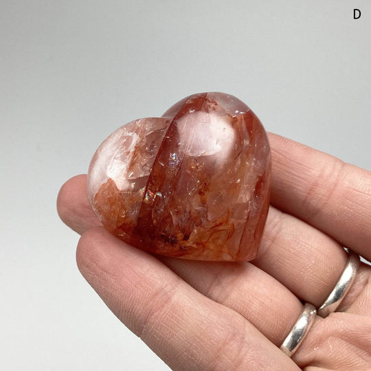 Red Hematoid Quartz Heart - Rocks and Gems Canada