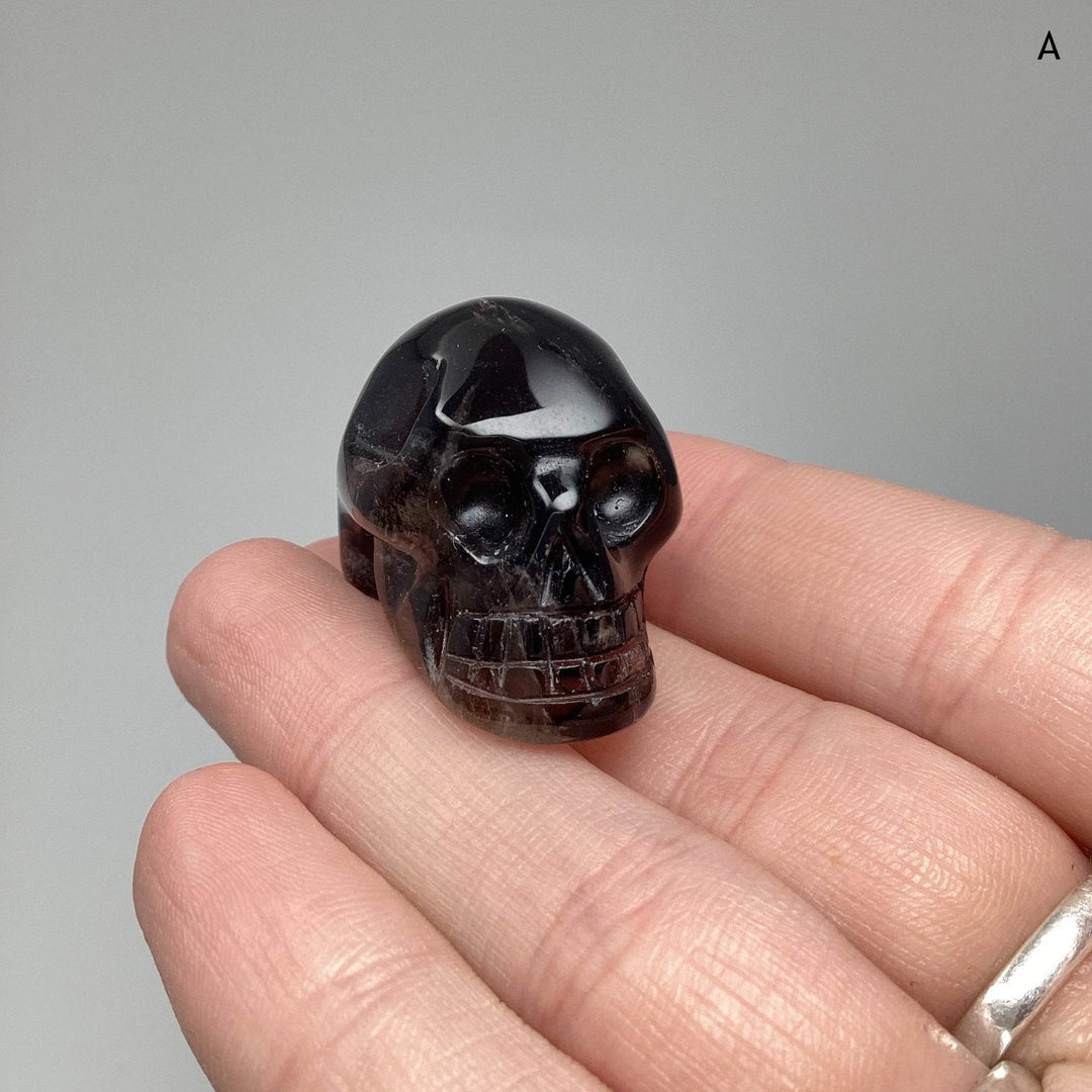 Carved Smoky Quartz  Skull - Rocks and Gems Canada
