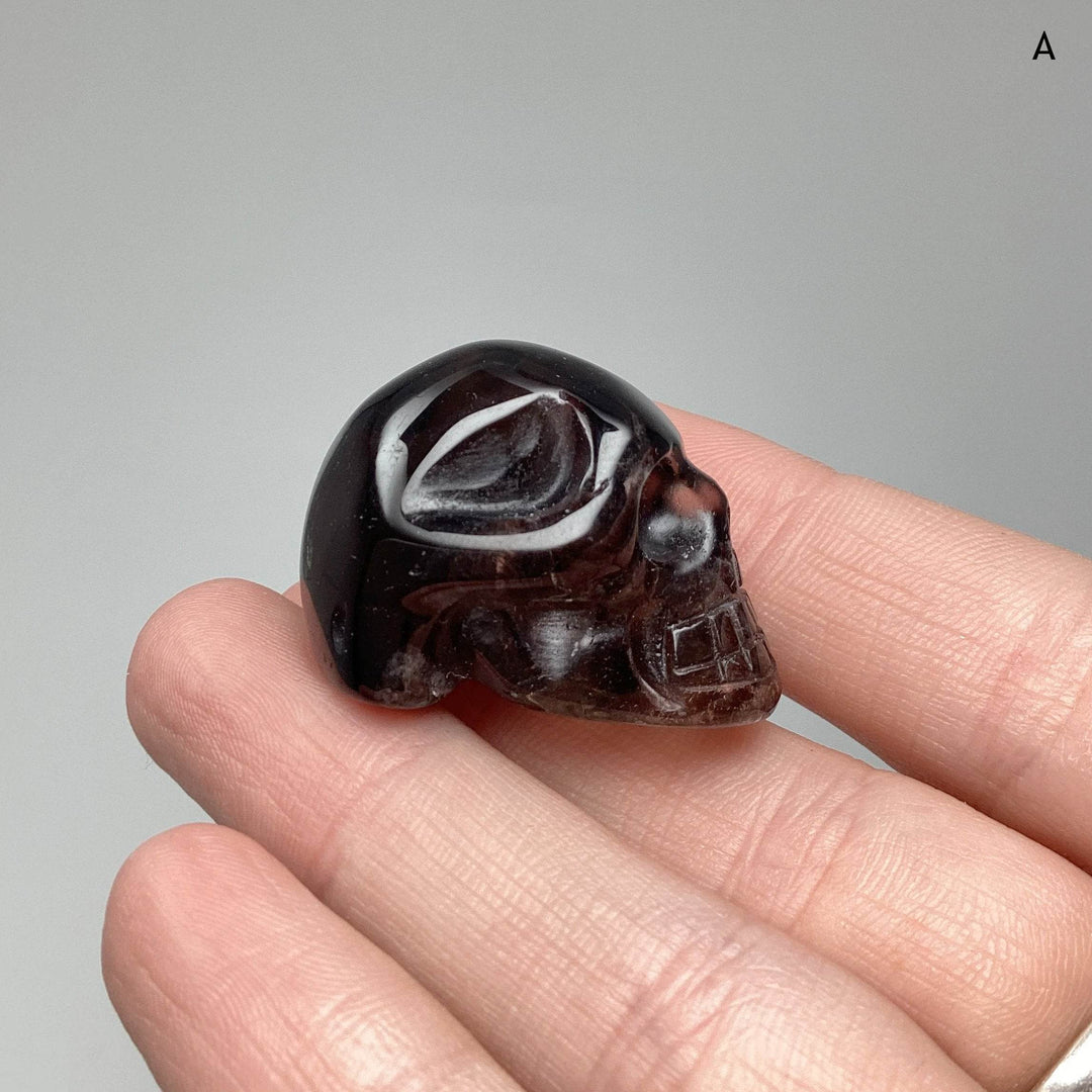 Carved Smoky Quartz  Skull - Rocks and Gems Canada