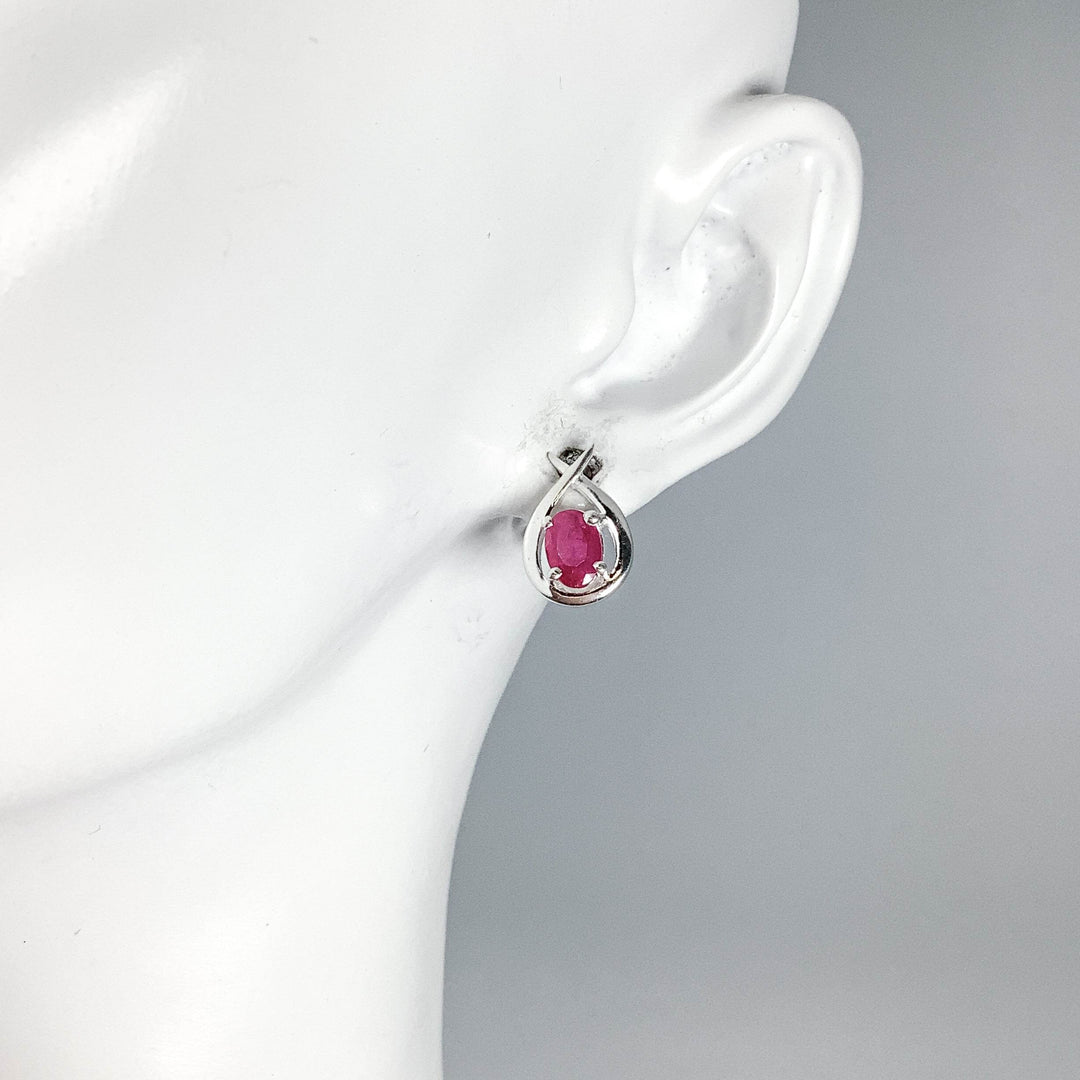 Ruby Studs Earrings - Rocks and Gems Canada