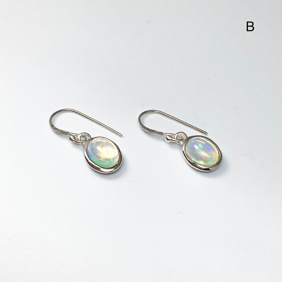 Ethiopian Fire Opal Dangle Earrings - Rocks and Gems Canada