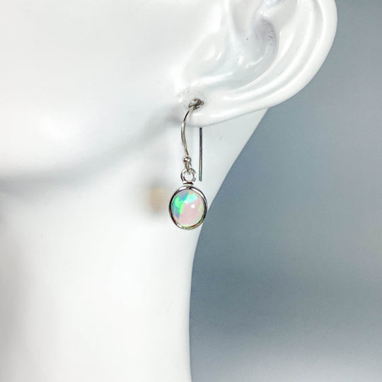 Ethiopian Fire Opal Dangle Earrings - Rocks and Gems Canada