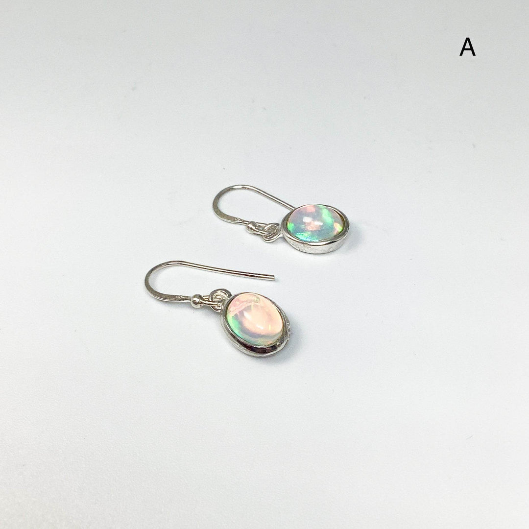 Ethiopian Fire Opal Dangle Earrings - Rocks and Gems Canada