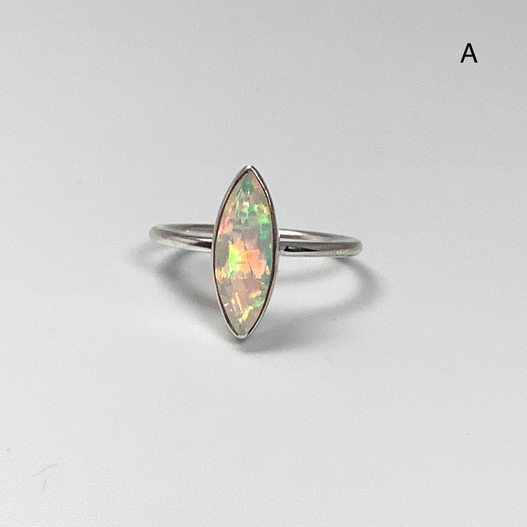 Faceted Ethiopian Fire Opal Ring - Rocks and Gems Canada