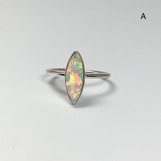 Faceted Ethiopian Fire Opal Ring - Rocks and Gems Canada