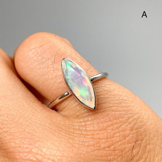 Faceted Ethiopian Fire Opal Ring - Rocks and Gems Canada