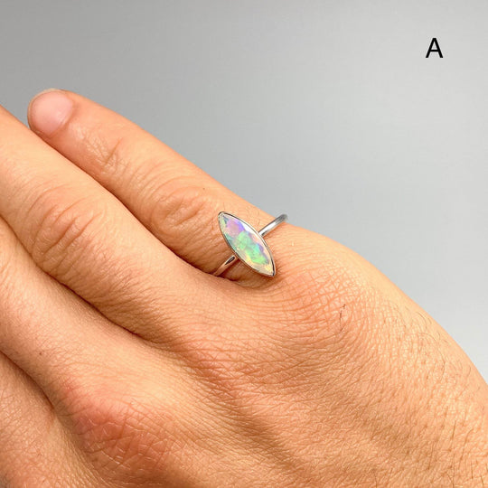 Faceted Ethiopian Fire Opal Ring - Rocks and Gems Canada
