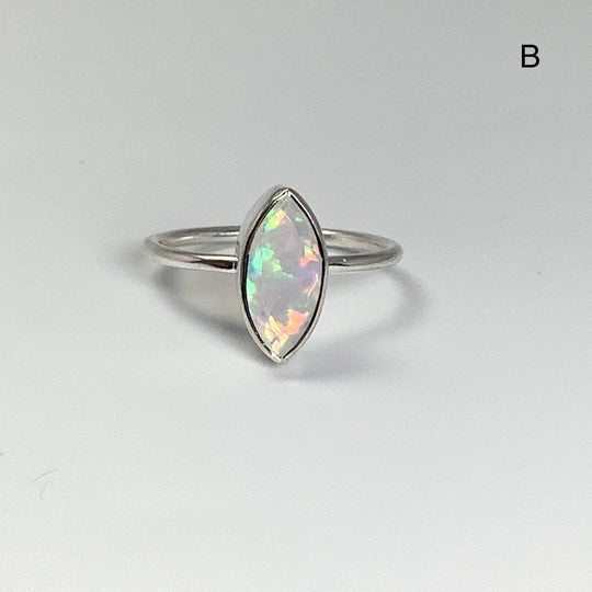 Faceted Ethiopian Fire Opal Ring - Rocks and Gems Canada
