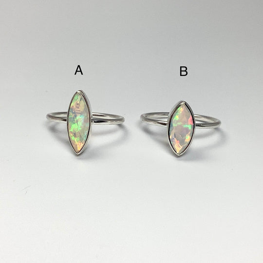 Faceted Ethiopian Fire Opal Ring - Rocks and Gems Canada