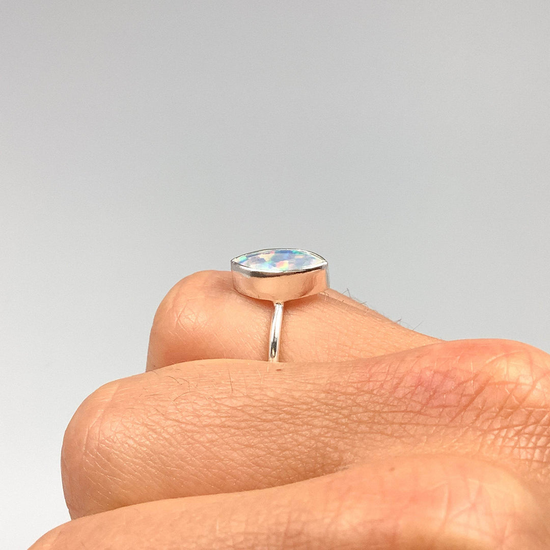 Faceted Ethiopian Fire Opal Ring - Rocks and Gems Canada