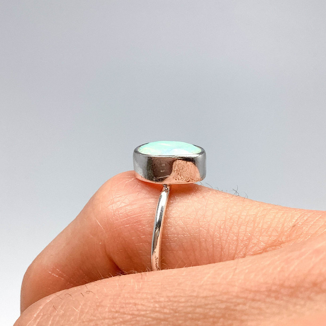 Faceted Ethiopian Fire Opal Ring - Rocks and Gems Canada