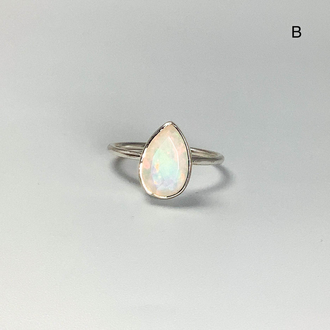 Faceted Ethiopian Fire Opal Ring - Rocks and Gems Canada