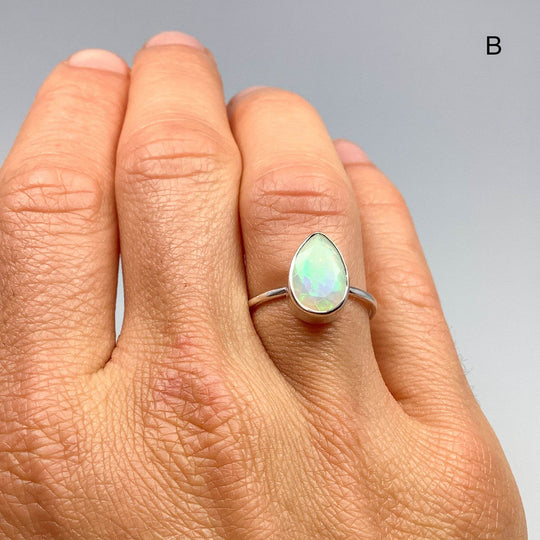 Faceted Ethiopian Fire Opal Ring - Rocks and Gems Canada