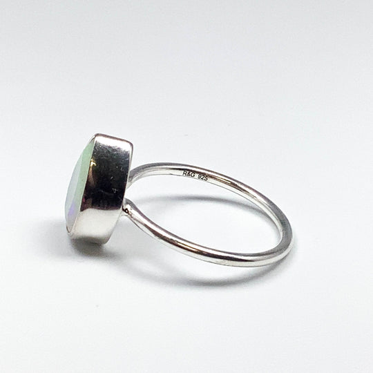 Faceted Ethiopian Fire Opal Ring - Rocks and Gems Canada