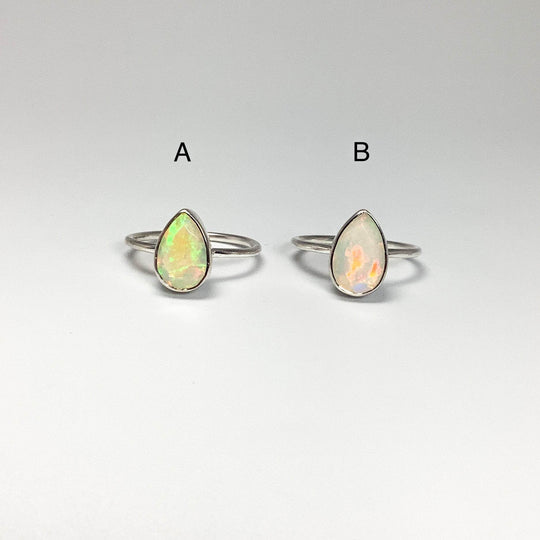 Faceted Ethiopian Fire Opal Ring - Rocks and Gems Canada