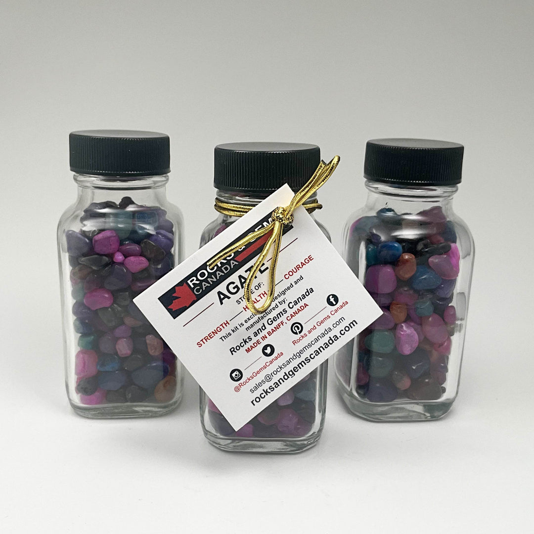 Agate Gemstone Bottle - Rocks and Gems Canada