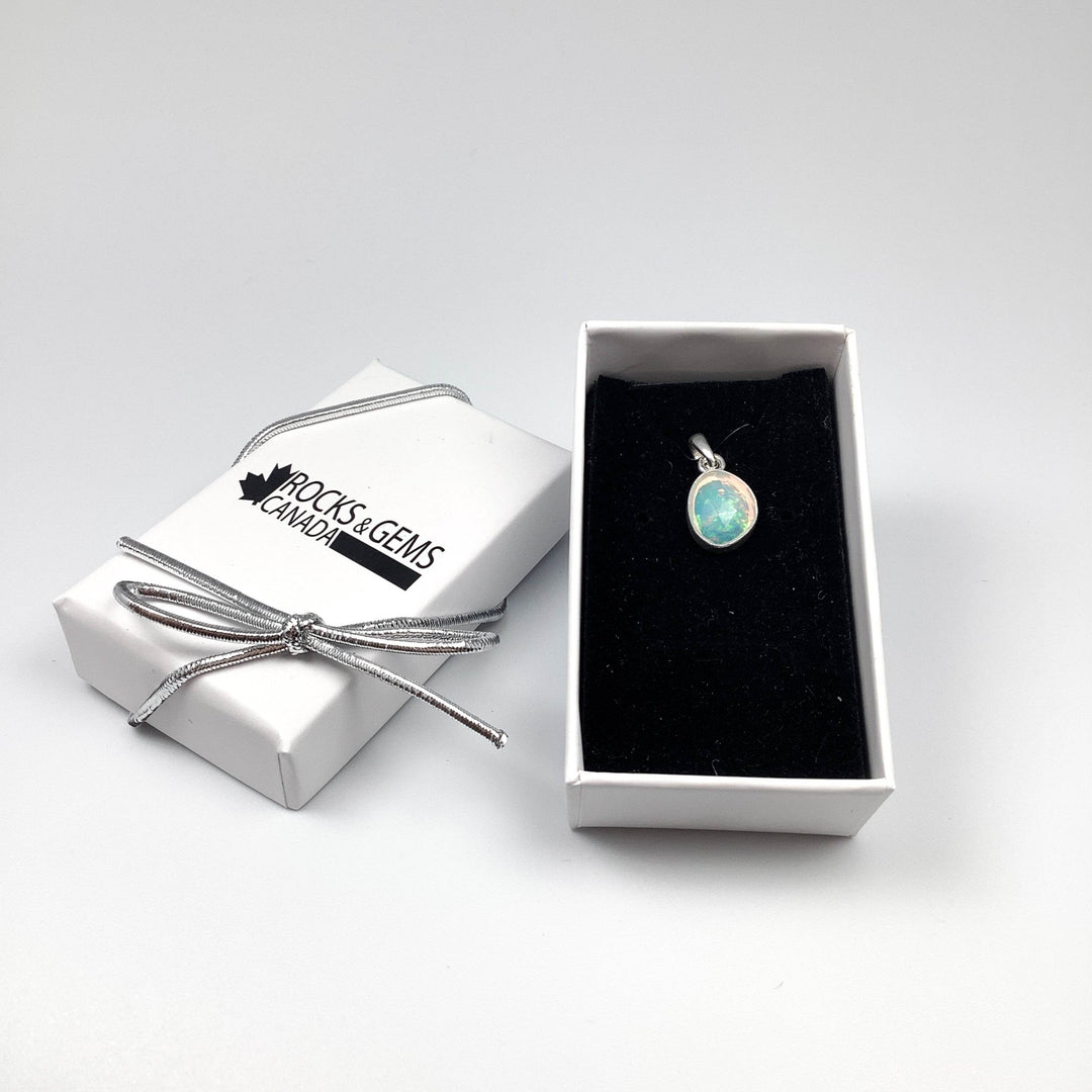 Fire Opal Pendant - Rocks and Gems Canada