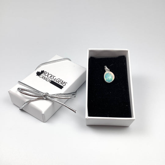 Fire Opal Pendant - Rocks and Gems Canada
