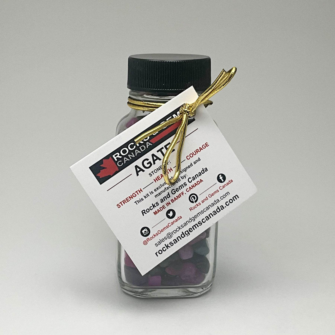 Agate Gemstone Bottle - Rocks and Gems Canada