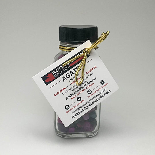 Agate Gemstone Bottle - Rocks and Gems Canada
