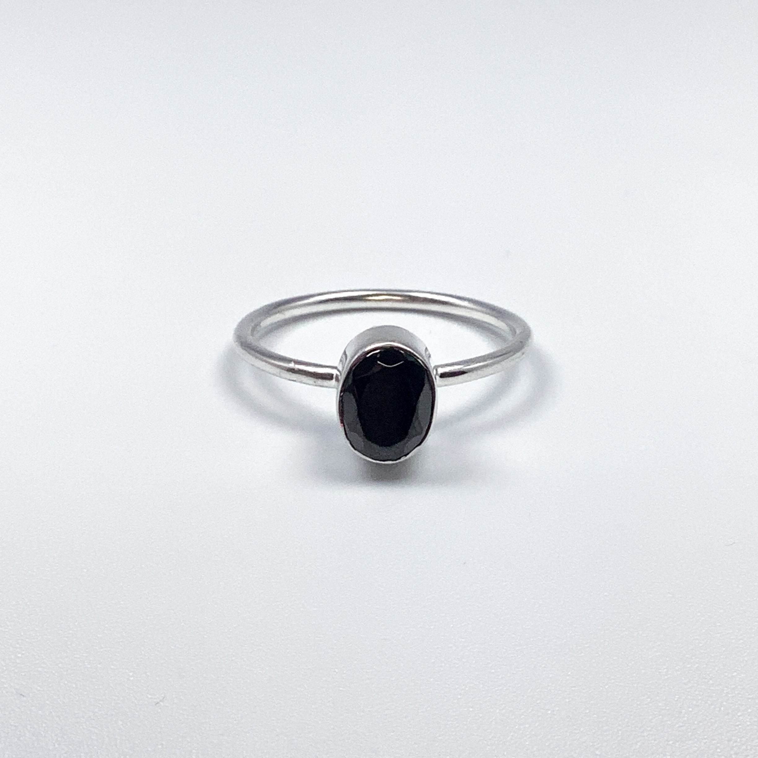 Faceted Elite Shungite Ring - Rocks and Gems Canada