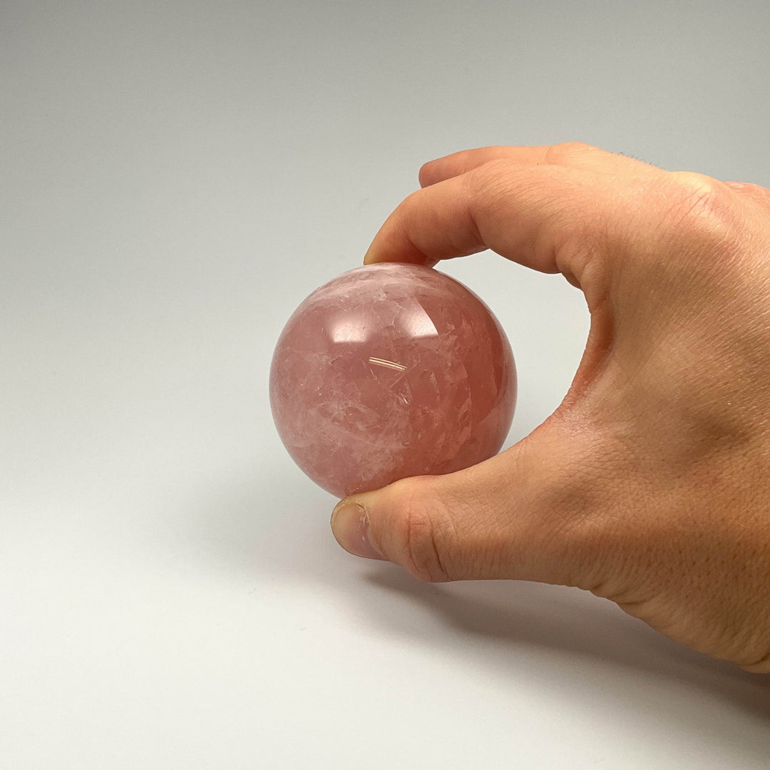Rose Quartz Sphere - Rocks and Gems Canada