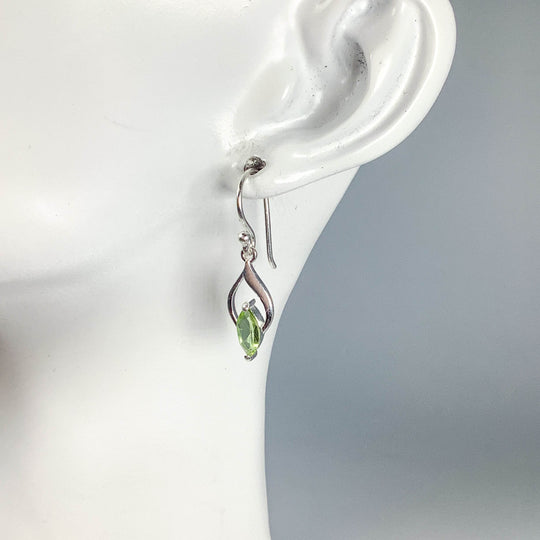 Peridot Dangle Earrings - Rocks and Gems Canada