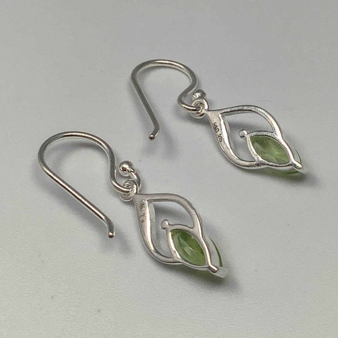 Peridot Dangle Earrings - Rocks and Gems Canada