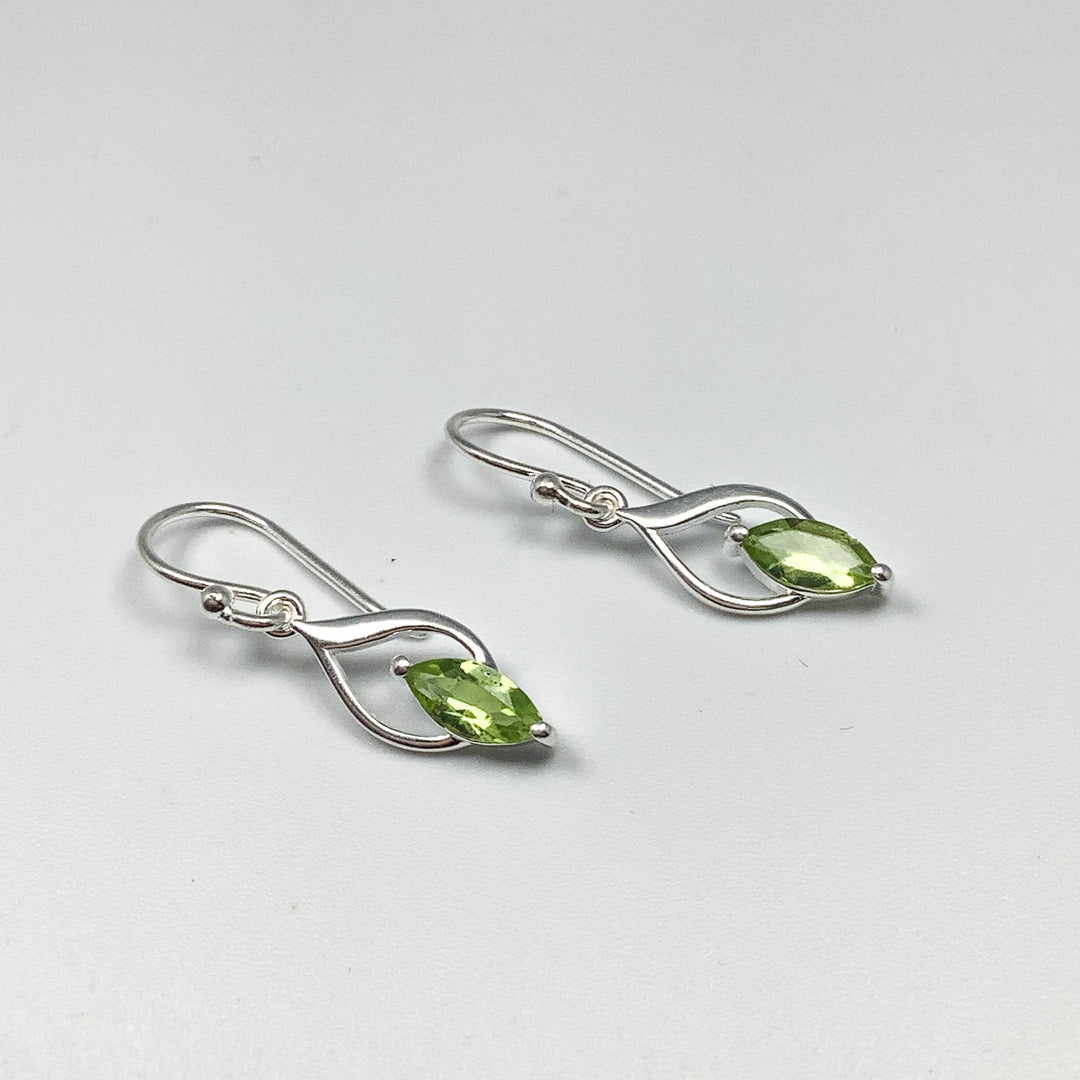 Peridot Dangle Earrings - Rocks and Gems Canada