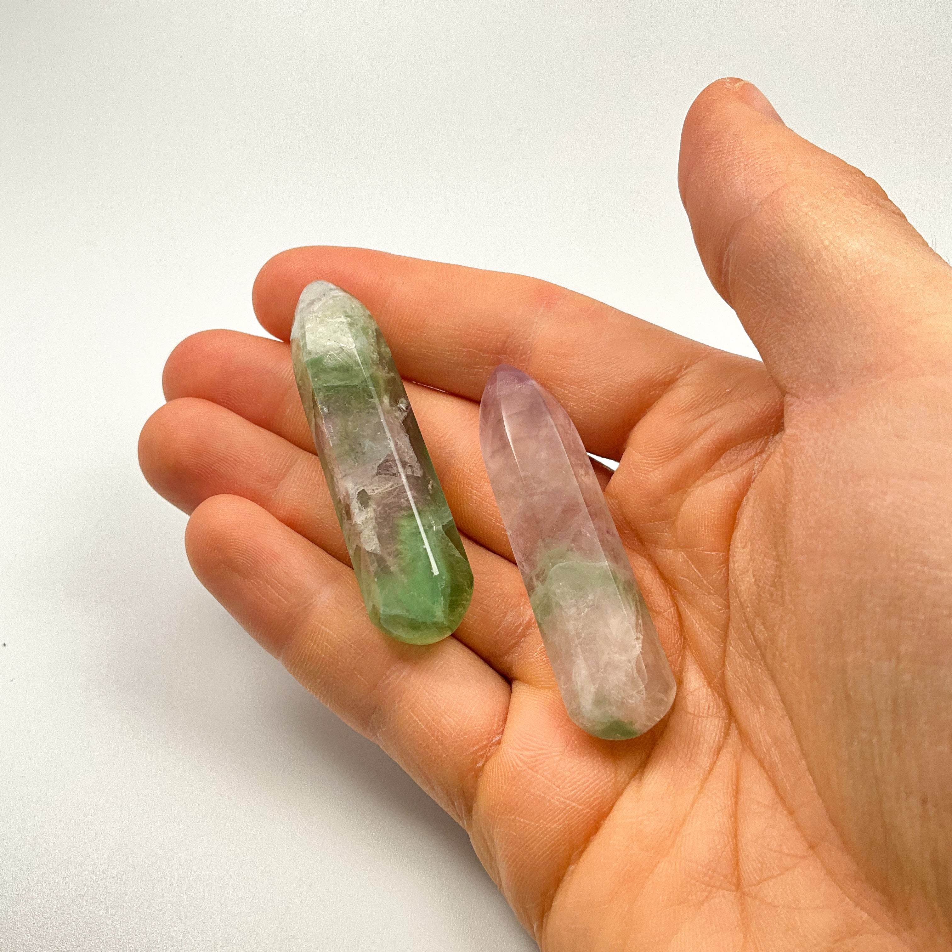 Mixed Fluorite Wand - Rocks and Gems Canada