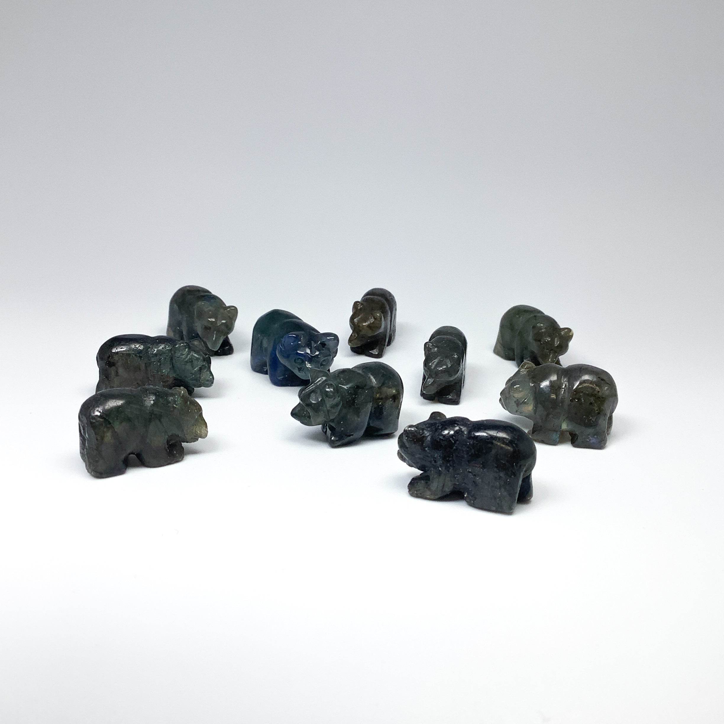 Labradorite Bear Carving - Rocks and Gems Canada