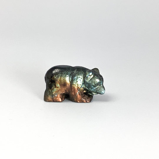Labradorite Bear Carving - Rocks and Gems Canada