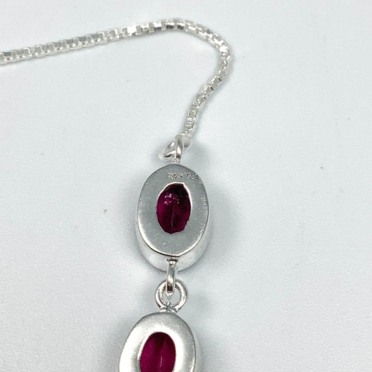 Pink Tourmaline Sterling Silver Bracelet - Rocks and Gems Canada