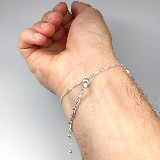 Garnet Sterling Silver Bracelet - Rocks and Gems Canada