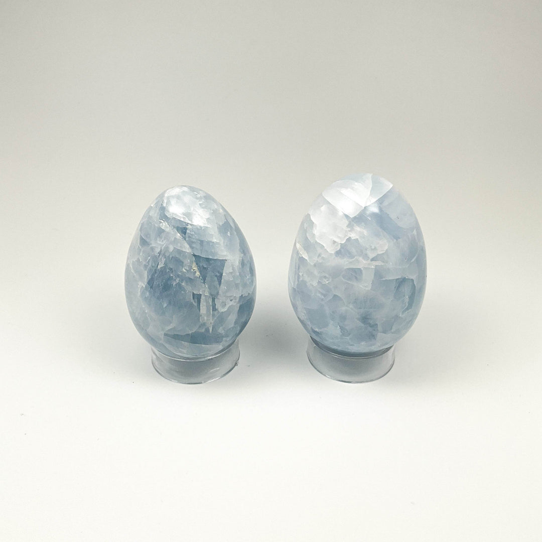 Blue Calcite Egg - Rocks and Gems Canada