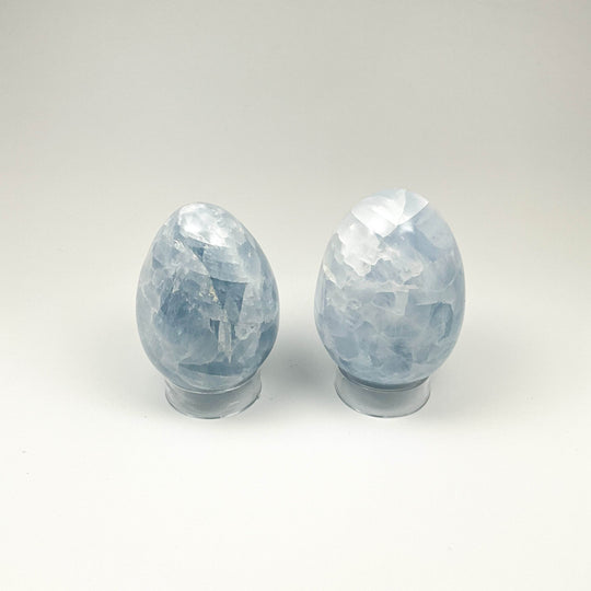 Blue Calcite Egg - Rocks and Gems Canada
