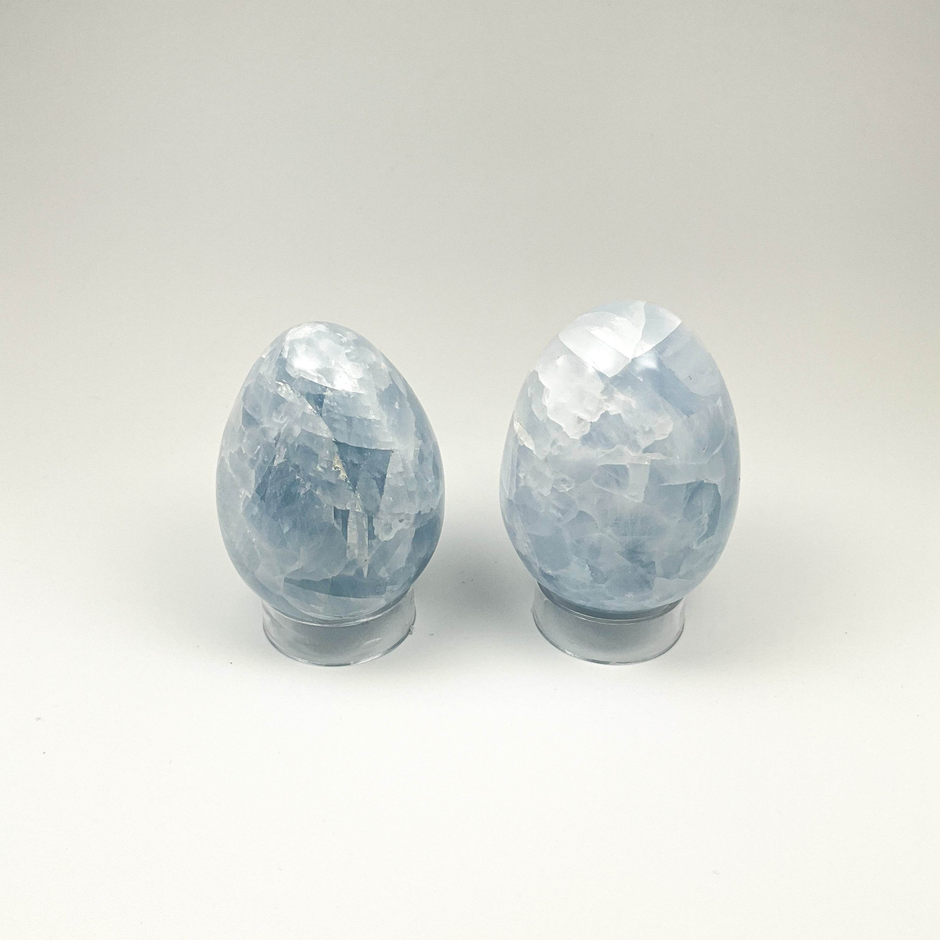 Blue Calcite Egg - Rocks and Gems Canada