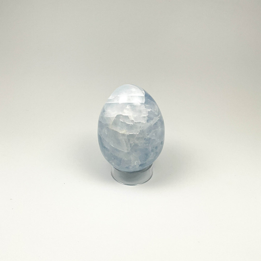 Blue Calcite Egg - Rocks and Gems Canada