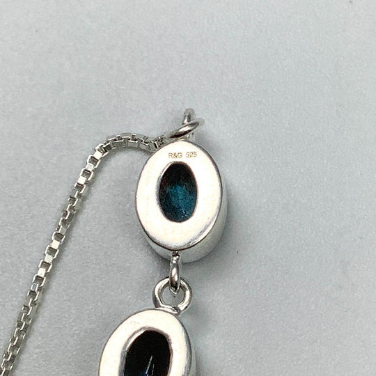 Labradorite Sterling Silver Bracelet - Rocks and Gems Canada