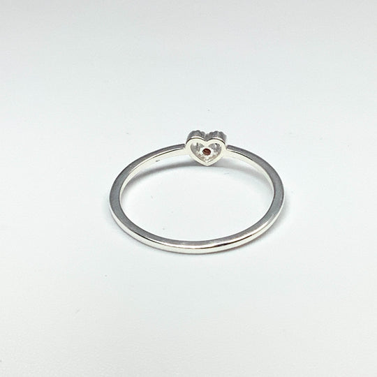 Garnet Heart Ring - Rocks and Gems Canada