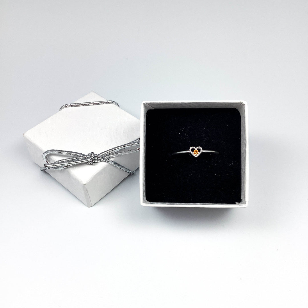Citrine Heart Ring - Rocks and Gems Canada