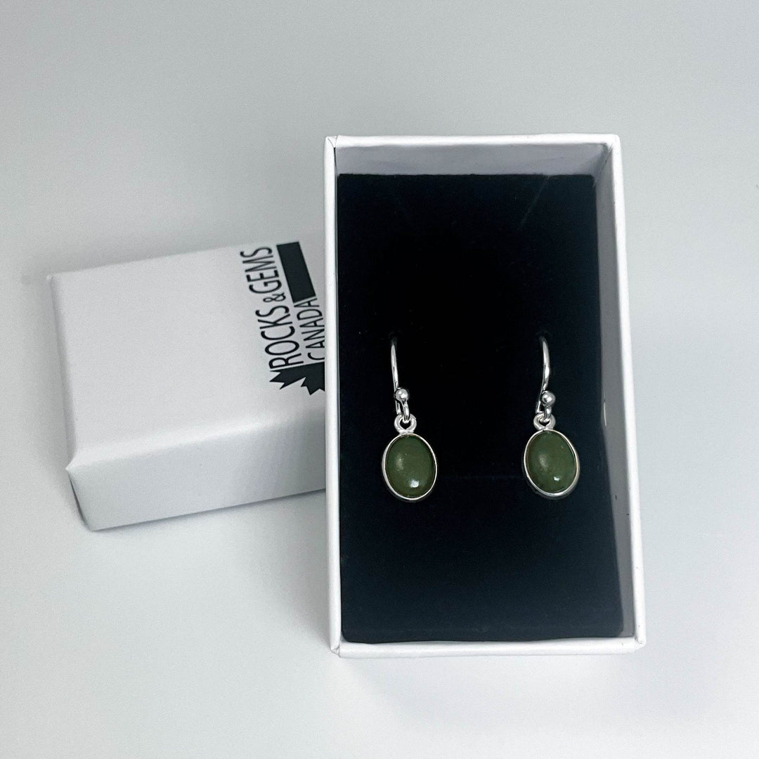 Jade Dangle Earrings - Rocks and Gems Canada