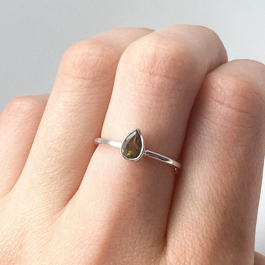 Moldavite Ring - Rocks and Gems Canada