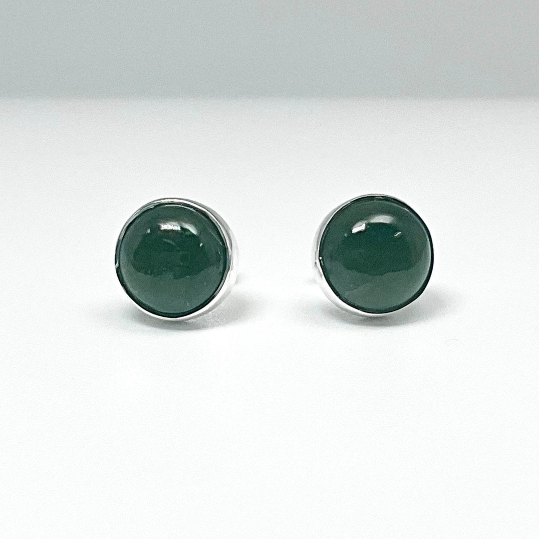 Jade Stud Earrings - Rocks and Gems Canada