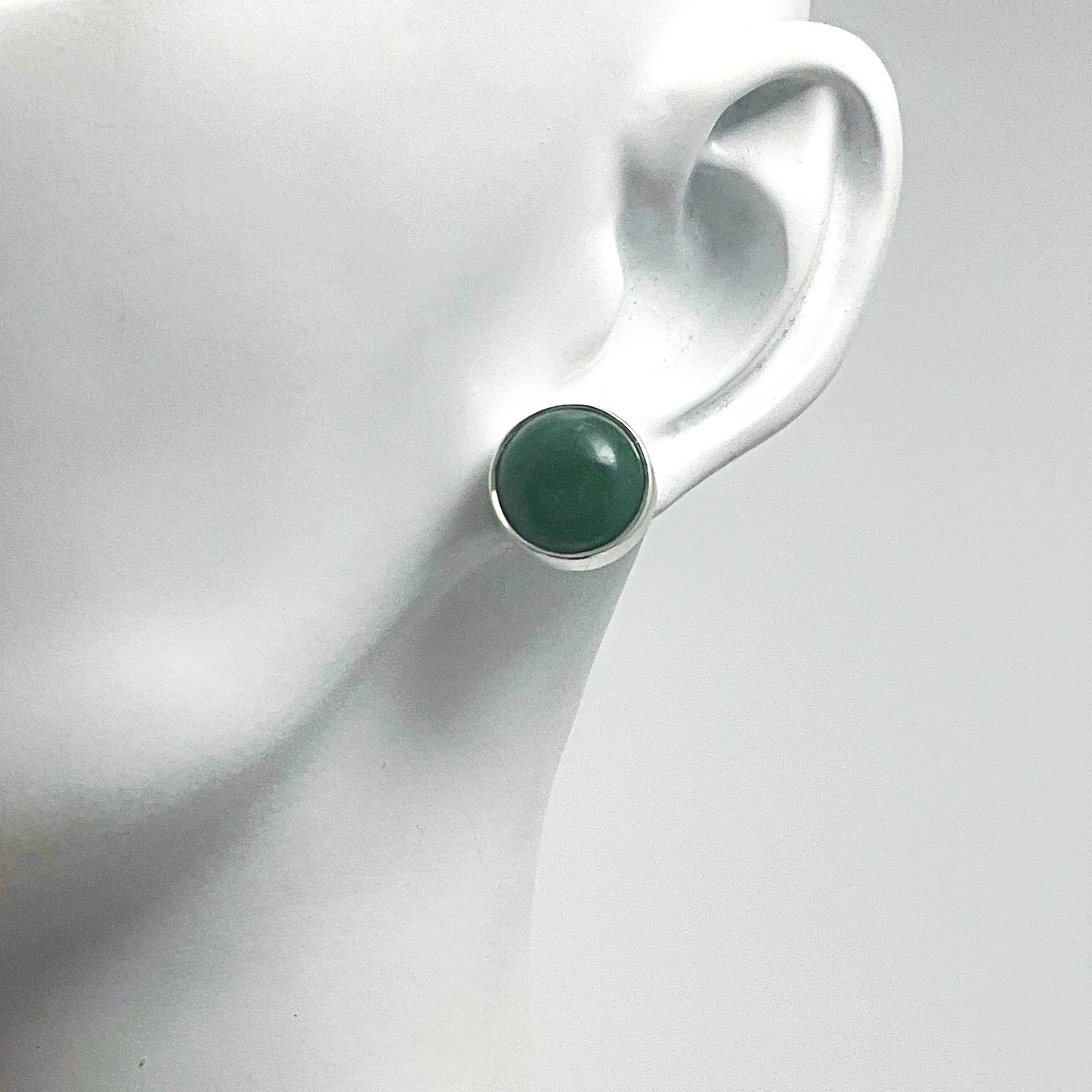 Jade Stud Earrings - Rocks and Gems Canada