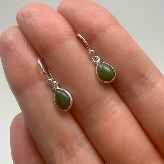 Jade Dangle Earrings - Rocks and Gems Canada