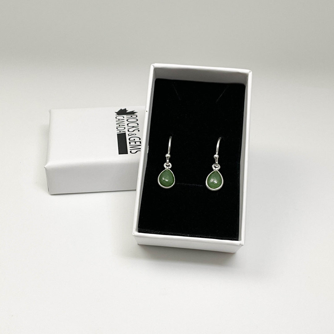 Jade Dangle Earrings - Rocks and Gems Canada