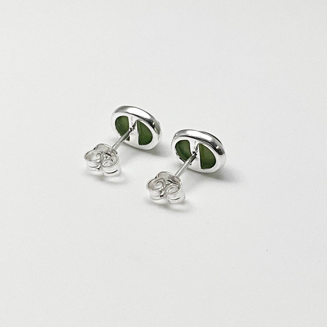 Jade Stud Earrings - Rocks and Gems Canada